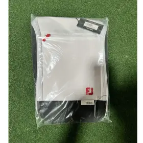 31766 Footjoy Fj Deluxe Golf Shoe Bag White/black Zipper Brand New Still Wrapped