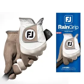 66098-m Footjoy Womens Raingrip Golf Glove Pair White/grey Medium