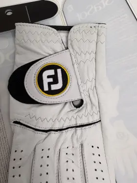 66778e-989-m Footjoy Stasof Golf Glove Men S Medium Left Hand Pearl Cabretta Leather Nwt
