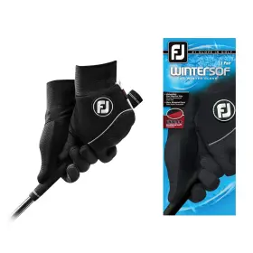 66905-s Footjoy Mens Wintersof Pair Golf Glove Black Small