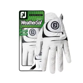 66958-ml Footjoy Womens Weathersof Prior Generation Golf Glove White Medium/large