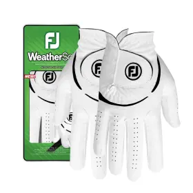 66983-m Footjoy Womens Weathersof Pairs Golf Glove White Medium Ambidextrous