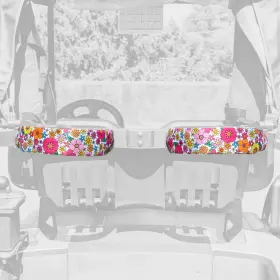 Css-002 Foretra - Flowers Pattern Golf Cart Strap Sleeve Protect Flower