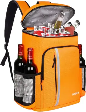 Forich 008574605942 Backpack Cooler Leakproof Insulated Waterproof Orange