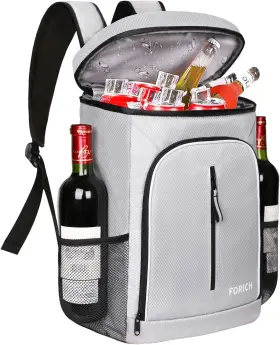 Forich 008574997177 Soft Cooler Backpack Insulated Waterproof Bag Gray