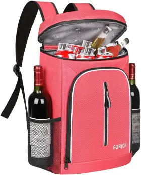 Forich 008574997184 Soft Cooler Backpack Insulated Waterproof Watermelon Red
