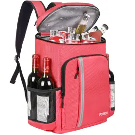 Forich 048518261063 Backpack Cooler Leakproof Insulated Watermelon Red