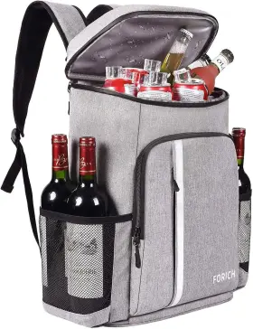 Forich 783710825551 Backpack Cooler Leakproof Insulated Waterproof Grey
