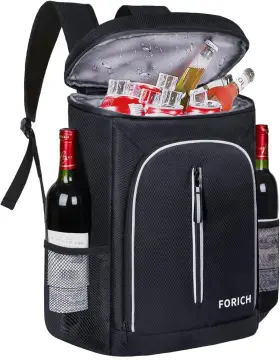 Xbwmx9 Forich Soft Cooler Backpack Insulated Waterproof Bag Black