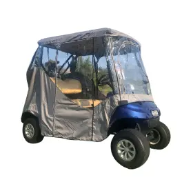 Formosa Covers 810015506547 2 Passengers Driving Enclosure Golf Cart Cover With Ykk Zippers In Grey