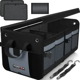 Fortem 819853026392 Trunk Organizer For Suv Car And Standard 50l Grey