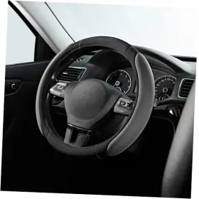 Fremont Auto 190727185248 Steering Wheel Cover 14.5-15 Inch Universal Memory Foam Car Gray