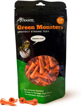 Frogger 893857001241 Green Monsters Premium Golf Tees Made From 1 1/8 Inch