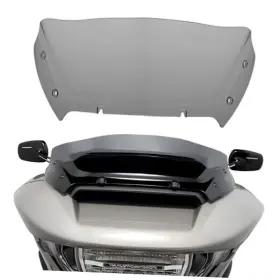 Ftc Ftc-6112-6-qh-fbm 9 Inch Wave Windshield Windscreen Air Deflector For Harley Cvo Road Glide Smoke