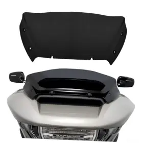 Ftc-6112-9-sh-fbm Ftc 9 Inch Wave Windshield Windscreen Air Deflector For Harley Cvo Road Dark Smoke