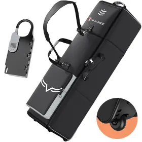Ab02-bk20 Full Choice Ultra Thick Golf Travel Bag With Wheels And Password Lock For Airlines - All-ar
