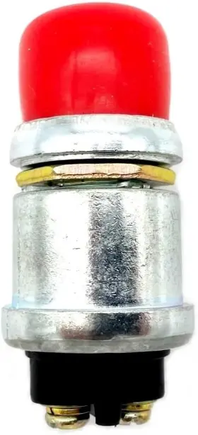 Full Spectrum Parts 753569016707 Golf Cart 12v Red Horn Switch Button With Cover Floor Mount For Club Car Ezgo Yam