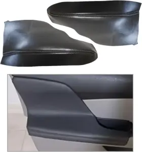 Fzjdsd 755769271115 2pcs Dark Gray Auto Door Panel Armrest Cover Replacement Compatible With