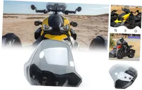 Zydyy0062 Gearup Adjustable Windshield For Can-am Ryker All Models Dark Tinted Windscreen Front