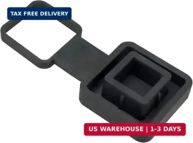 Gekers 669665112154 Heavy Duty 2 Inch Black Trailer Hitch Cover For Receivers