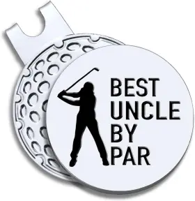 Ghc-07  Geygie Best Uncle By Par Golf Ball Marker With Magnetic Hat Clip Funny Gift For