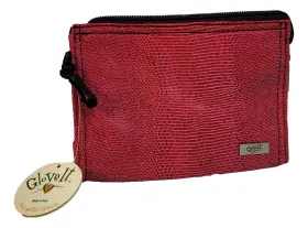 Ab135 Glove It Vintage Golf Accessory Bag And Wristlet 7 Inch Pink Snake Design