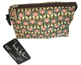 Nmab106 Glove It Vintage Nicole Miller Accessory Bag Wristlet Retro Golf Design