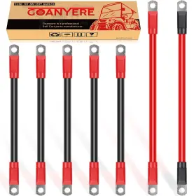 Goanyere 757611819087 Golf Cart Battery Cables Wiring Kit For Ezgo Txt 1994 And Up With 4 Gauge 7 Pc
