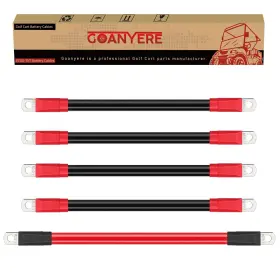Goanyere 757611980374 Golf Cart Battery Cables Wiring Kit For 36v/48 Volt Ezgo Txt 1994-up Car