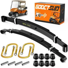 B0dhxdc8km Godctsup Golf Cart Heavy Duty Rear 4-leaf Spring Kit Fits Ezgo Txt 1994-up