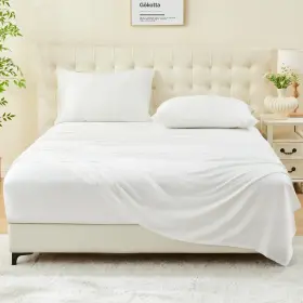 Gokotta 767461642278 4-pcs King Size Sheets Set 100% Rayon Derived From Bamboo 16 Inch D