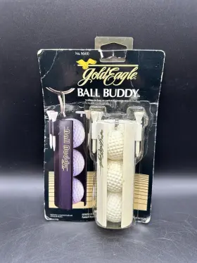 Gold Eagle 010346904108 Vintage Ball Buddy Golf Tees Holder/carrier With Clip Original Package