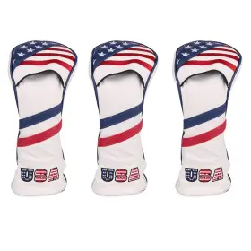 Golf Builder 738426702832 3pcs/set Usa Stars And Stripes Club Hybrid Head Covers Util