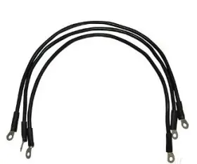 00003 Golf Carts Universe Fits Club Car Precedent Battery Cable Kit 4 Gauge Black
