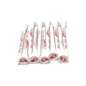 Golf Giddy 749354337621 Hot Tees Tee Set 2.75 Inch Gloss White Bamboo With Red