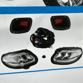 Lktxtled14 Golfco Ezgo Txt - Freedom Valor Golf Cart Halogen Headlight And Tail Light Kit 2014