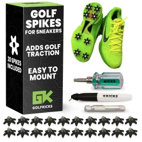 Golfkicks 850003258317 Diy Golf Cleats Kit Transform Sneakers Into Shoes Fun Gift Com