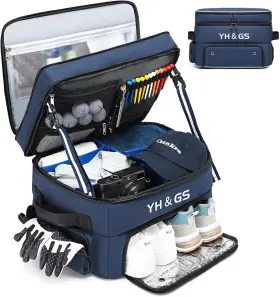 Yb017 Gotech Golf Trunk Organizer 3 Layer Accessories For Men 2 Pair Shoes