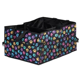 5ctr001 Greatergood Collapsible Paw Print Car Trunk Organizer With 6 Pockets Truck Su