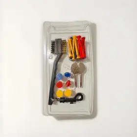 903730 Greenbrier Golf Accessory Set Includes Brush With Clip 15 Tees Ball Spotters Divot Tool
