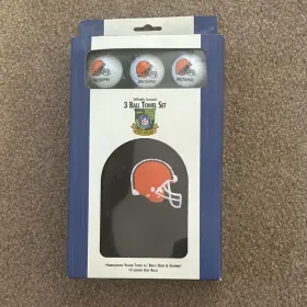 D12056482 Gridiron Golf Cleveland Browns Towel Set 3 Ball Officially Licensed