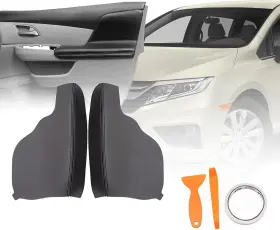 Gxarts 755769287581 1 Pair Black Door Panel Armrest Cover Compatible With Honda Odyssey 2011