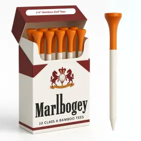Hahahome 199284295803 Funny Golf Tees Accessories For Men Marlbogey Reds