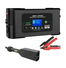 Haisito 727590390969 18 A 36 Volt Golf Cart Battery Charger For Ezgo Txt With D Style Pl... Fast Ship