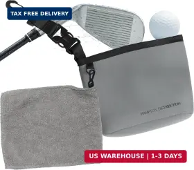 Hampton Distribution 840258841716 Golf Club Cleaner Bag With Rag Ball Pouch Waterproof Inside