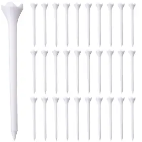 Hampton Distribution 840258841761 White Plastic Golf Tees 30 Count 3-1/4 Inch