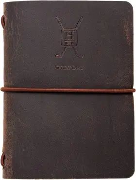 Hp-ga-055-2 Handy Picks Leather Golf Log Book Handmade N Refillable Yardage Boo