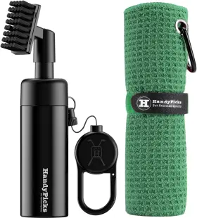 Us-ga-9005 Handy Picks Golf Club Cleaner With Water Bottle Holds 5.5 Oz Heavy Duty Metal R