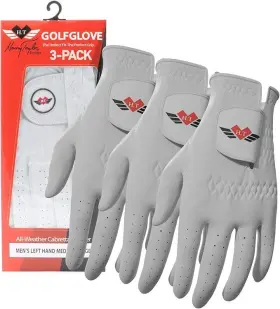 Harry Taylor 759687516938 New Golf Mlh Cabretta Glove Small 3 Pack