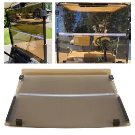 Hecasa B0cf1qs3zb Front Windshield Compatible 1986-1994.5 Ezgo Marathon Golf Cart Folding